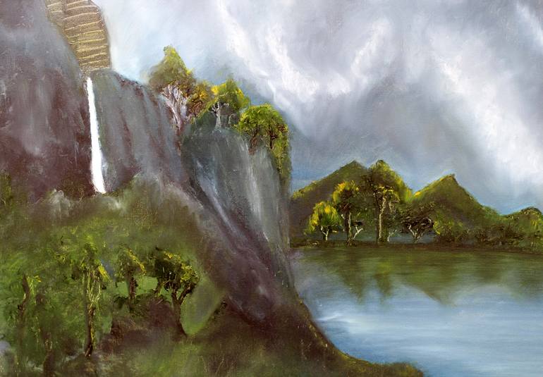 Original Conceptual Nature Painting by Ganesh Bhat