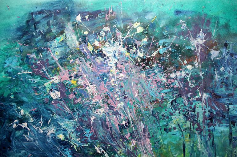 Original Abstract Expressionism Abstract Painting by Ganesh Bhat
