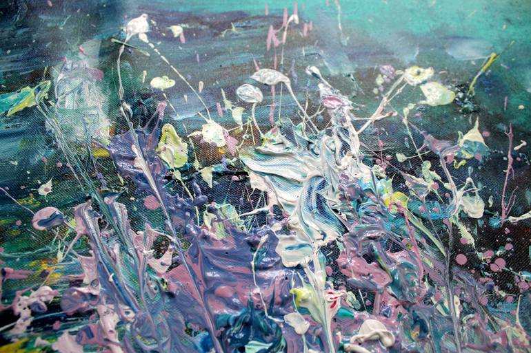 Original Abstract Expressionism Abstract Painting by Ganesh Bhat