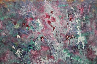 Print of Abstract Expressionism Floral Paintings by Ganesh Bhat
