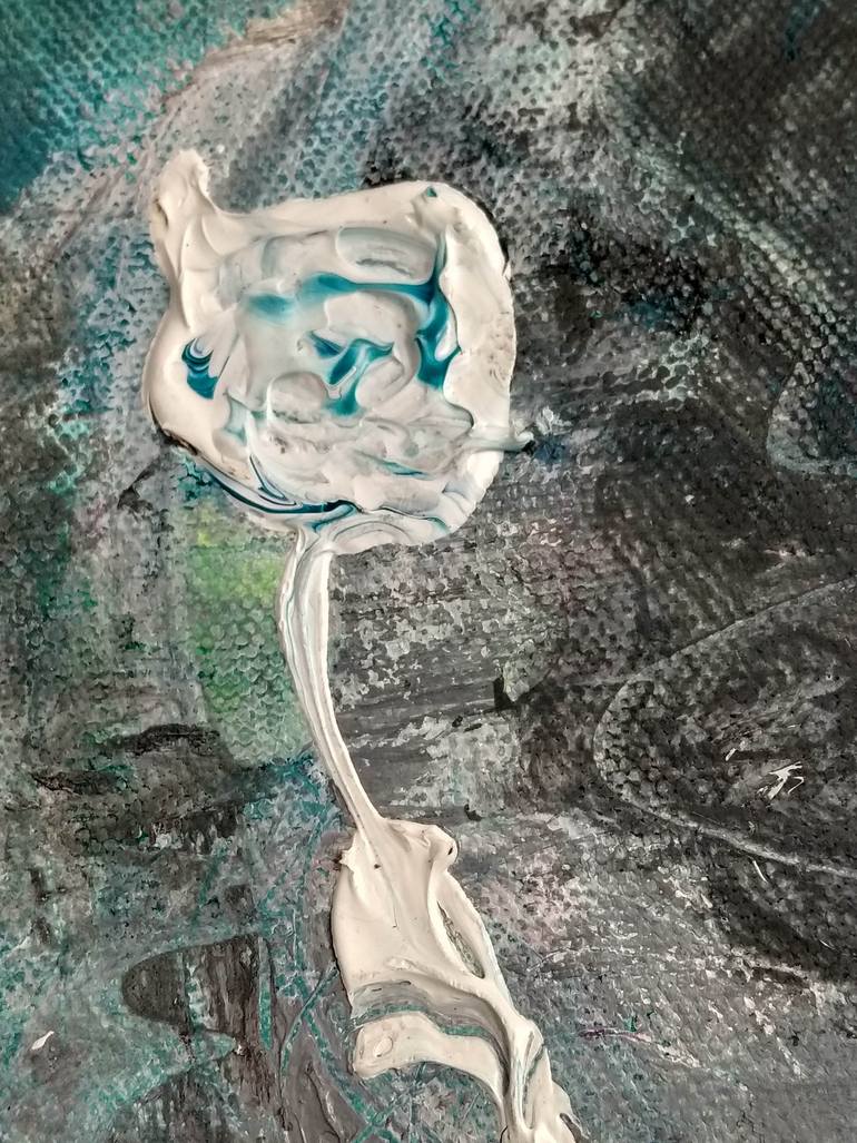 Original Abstract Expressionism Abstract Painting by Ganesh Bhat