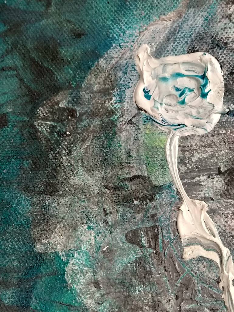 Original Abstract Expressionism Abstract Painting by Ganesh Bhat