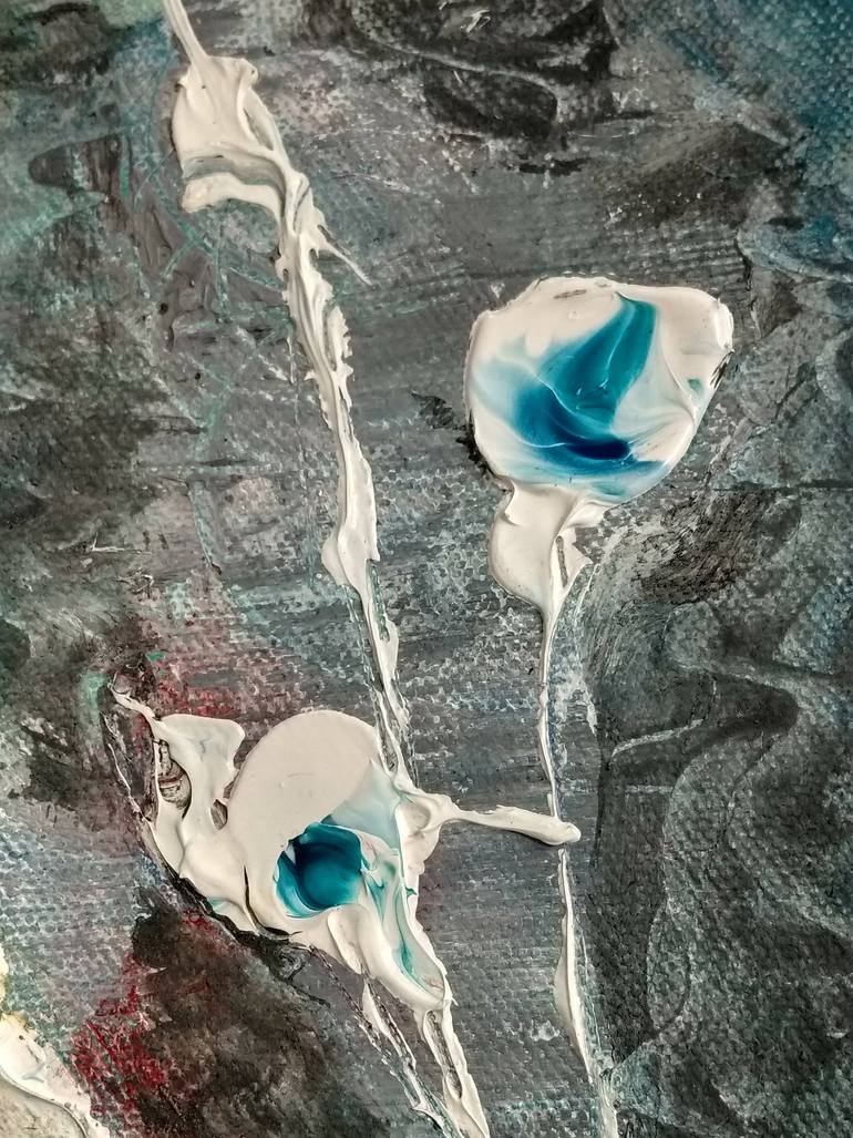 Original Abstract Expressionism Abstract Painting by Ganesh Bhat