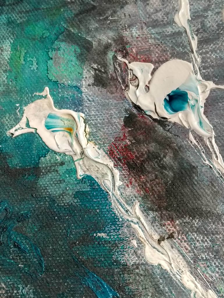 Original Abstract Expressionism Abstract Painting by Ganesh Bhat