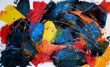 Original Abstract Expressionism Abstract Paintings by Floria Rey