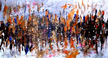 Original Abstract Expressionism Abstract Paintings by Floria Rey