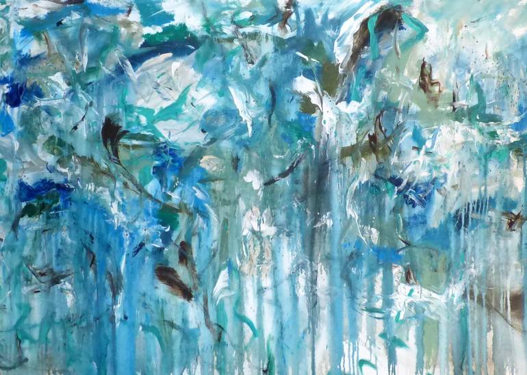 Original Abstract Expressionism Abstract Painting by Floria Rey