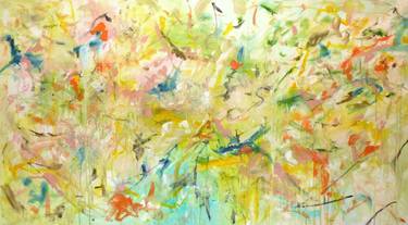 Original Abstract Floral Paintings by Floria Rey