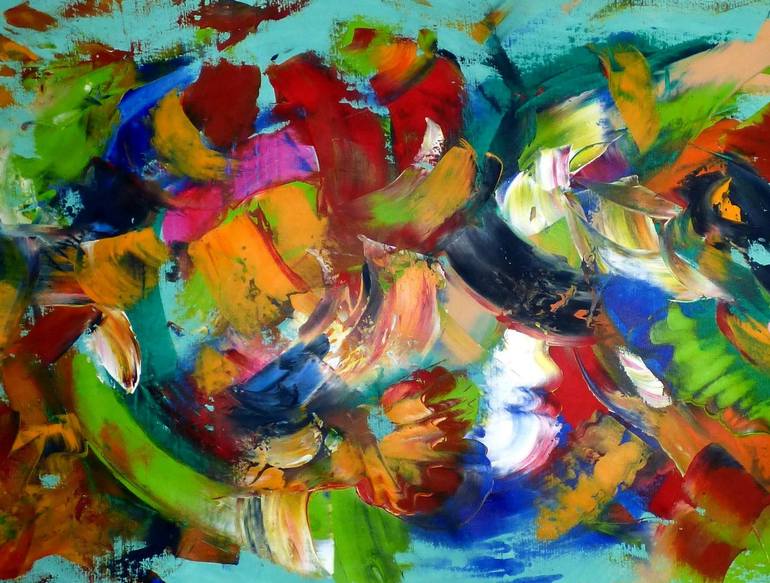 Original Abstract Painting by Floria Rey