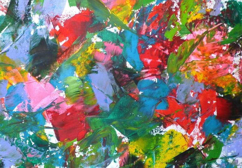 Original Abstract Expressionism Abstract Painting by Floria Rey