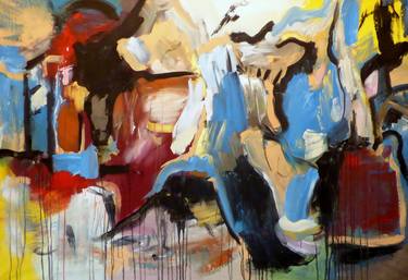 Original Abstract Expressionism Landscape Paintings by Floria Rey