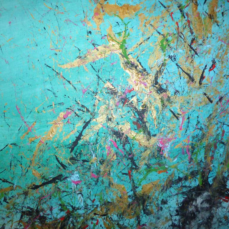 Original Abstract Expressionism Landscape Painting by Floria Rey