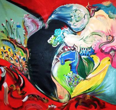 Original Abstract Expressionism Abstract Paintings by Floria Rey