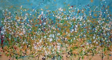 Original Expressionism Floral Paintings by Floria Rey