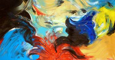 Original Abstract Expressionism Abstract Paintings by Floria Rey