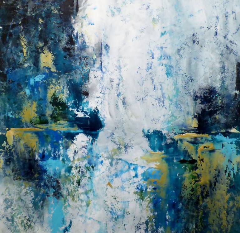 Original Abstract Seascape Painting by Floria Rey