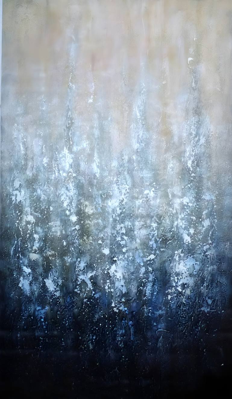 Original Abstract Expressionism Landscape Painting by Floria Rey