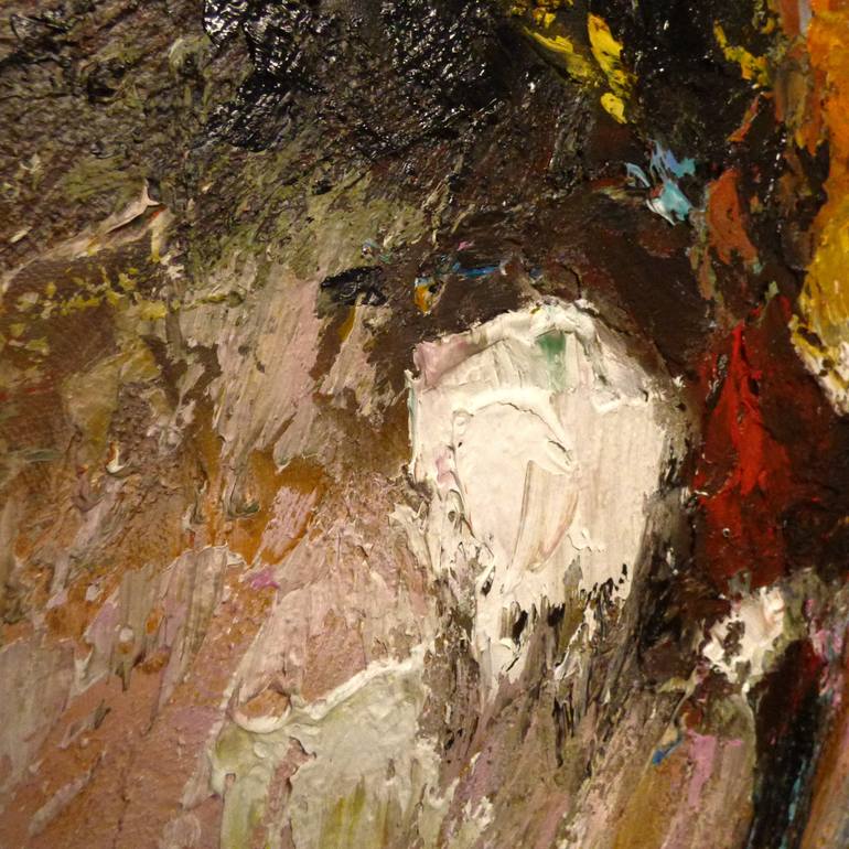 Original Abstract Expressionism Abstract Painting by Floria Rey