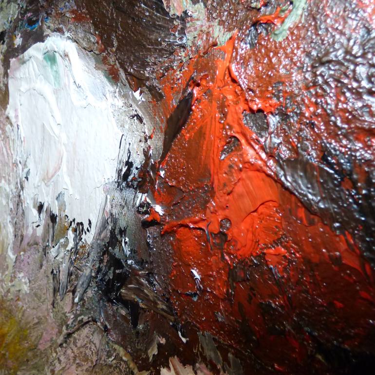 Original Abstract Expressionism Abstract Painting by Floria Rey