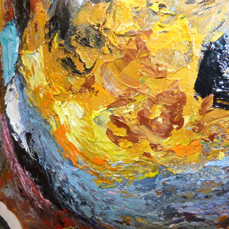 Original Abstract Expressionism Abstract Painting by Floria Rey