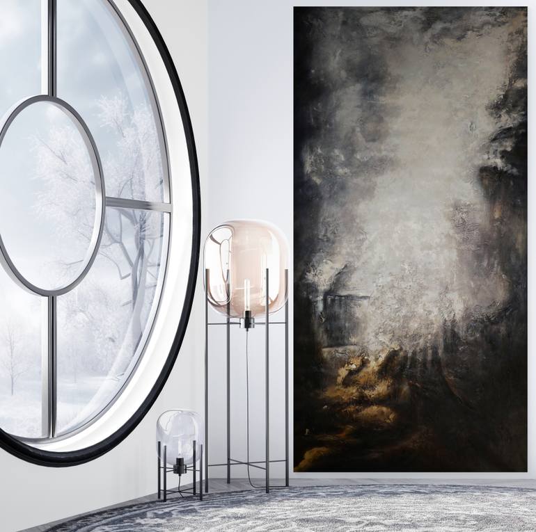 Original Abstract Landscape Painting by Floria Rey