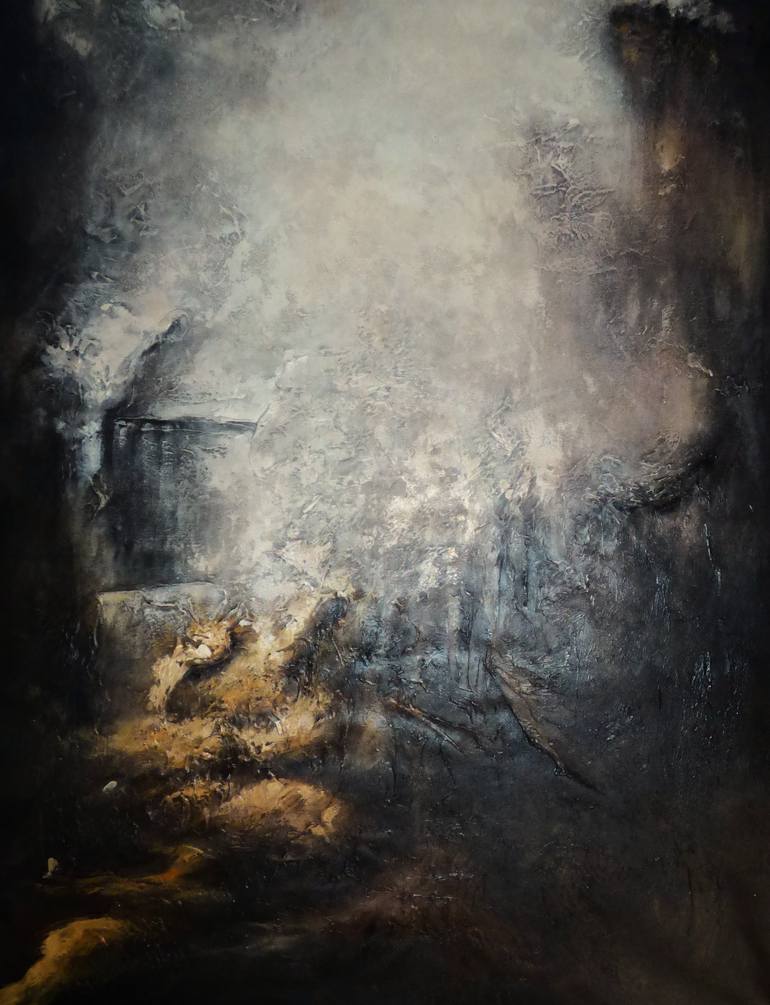 Original Abstract Landscape Painting by Floria Rey