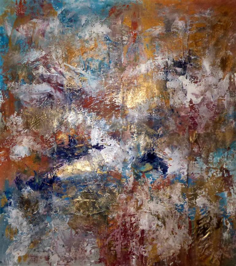 Original Abstract Expressionism Abstract Painting by Floria Rey