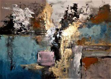 Original Abstract Expressionism Abstract Paintings by Floria Rey