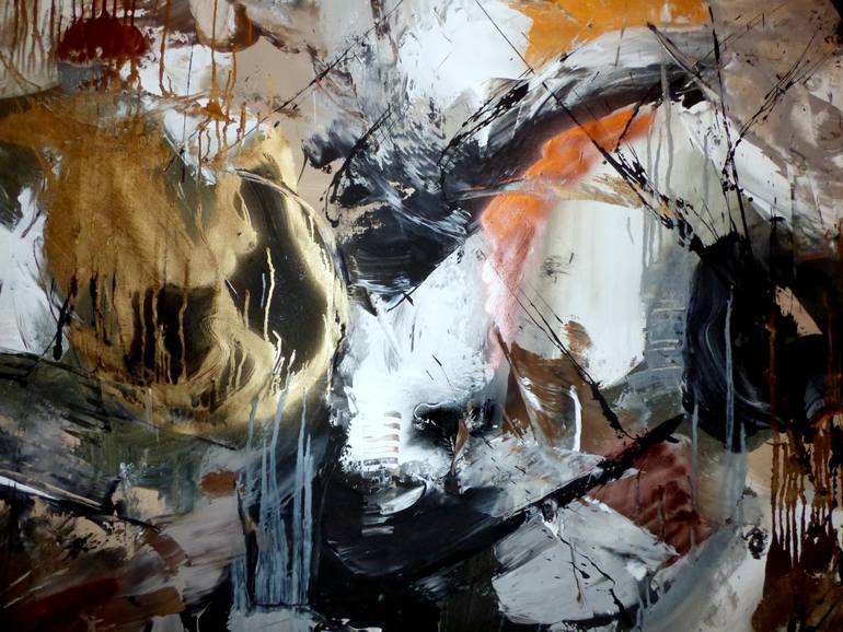 Original Abstract Expressionism Abstract Painting by Floria Rey