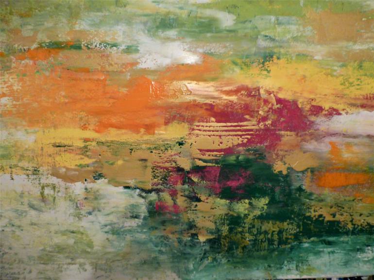 Original Abstract Expressionism Landscape Painting by Floria Rey