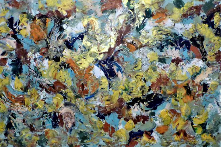 Original Abstract Expressionism Abstract Painting by Floria Rey