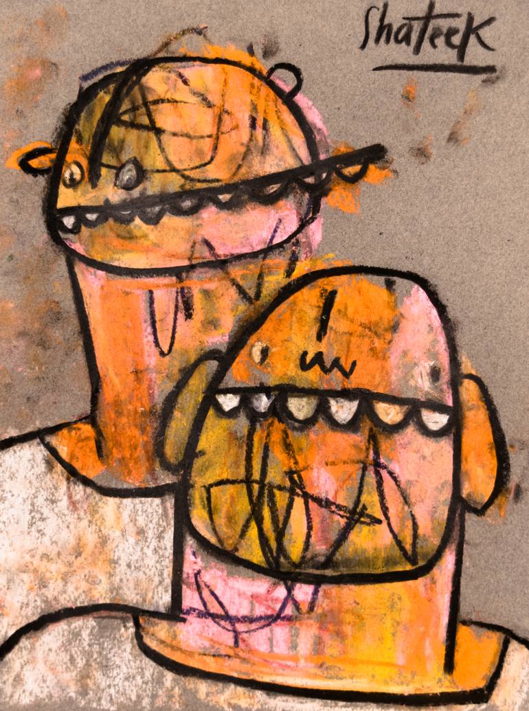 Original Abstract People Drawing by Shateek Brown