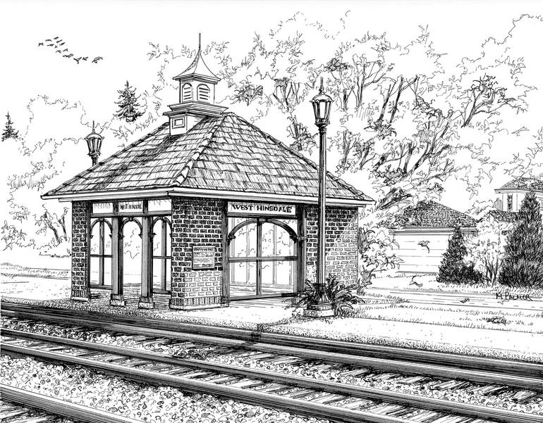 train station sketch