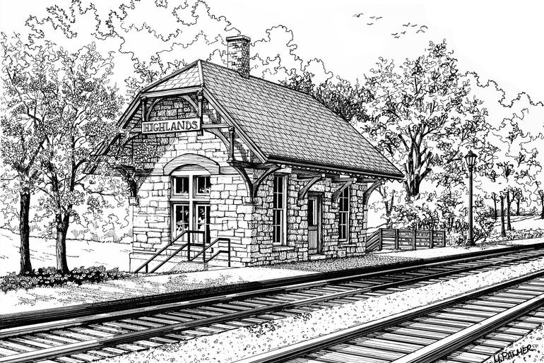 train station sketch