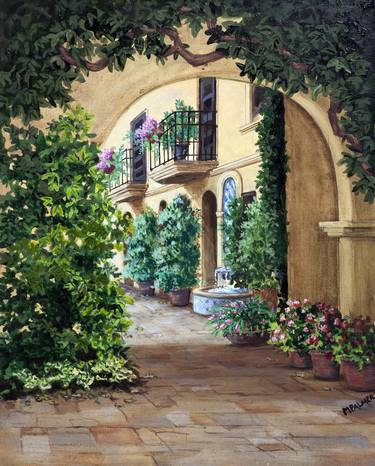 Original Realism Architecture Paintings by Mary Palmer