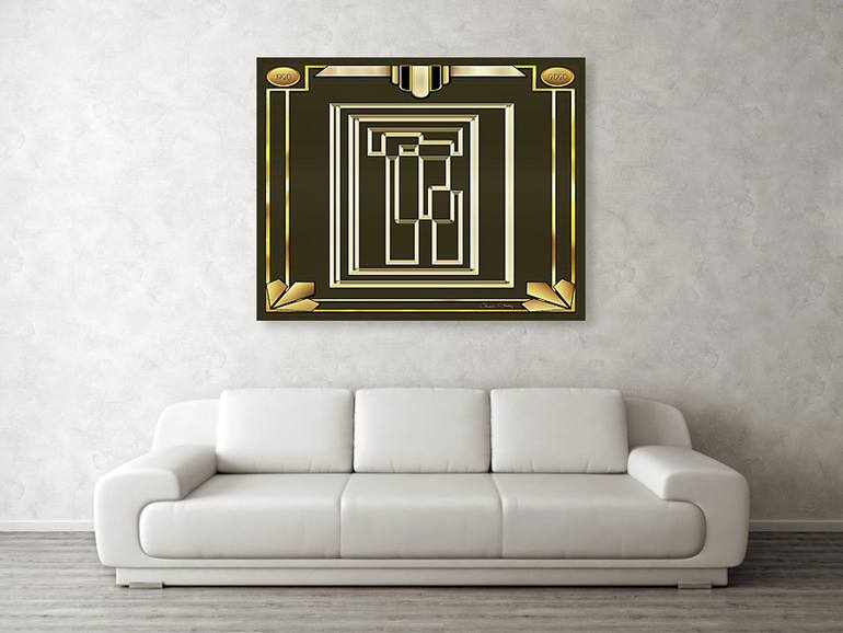 Original Art Deco Abstract Drawing by Chuck Staley