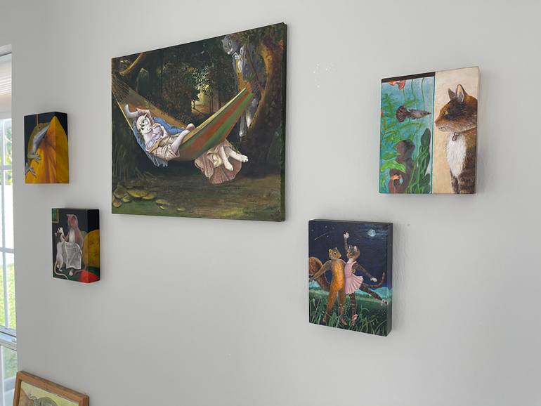 Original Figurative Fantasy Painting by Jennifer Fox-Venti