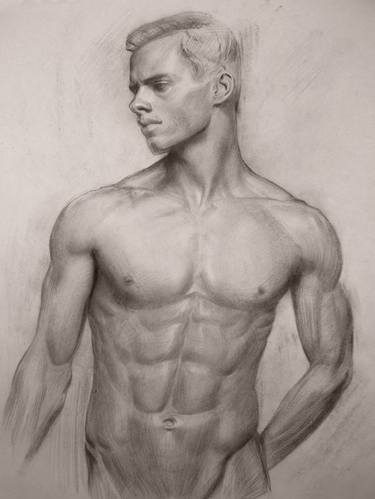 Original Body Drawing by Bogdan Tolbariu