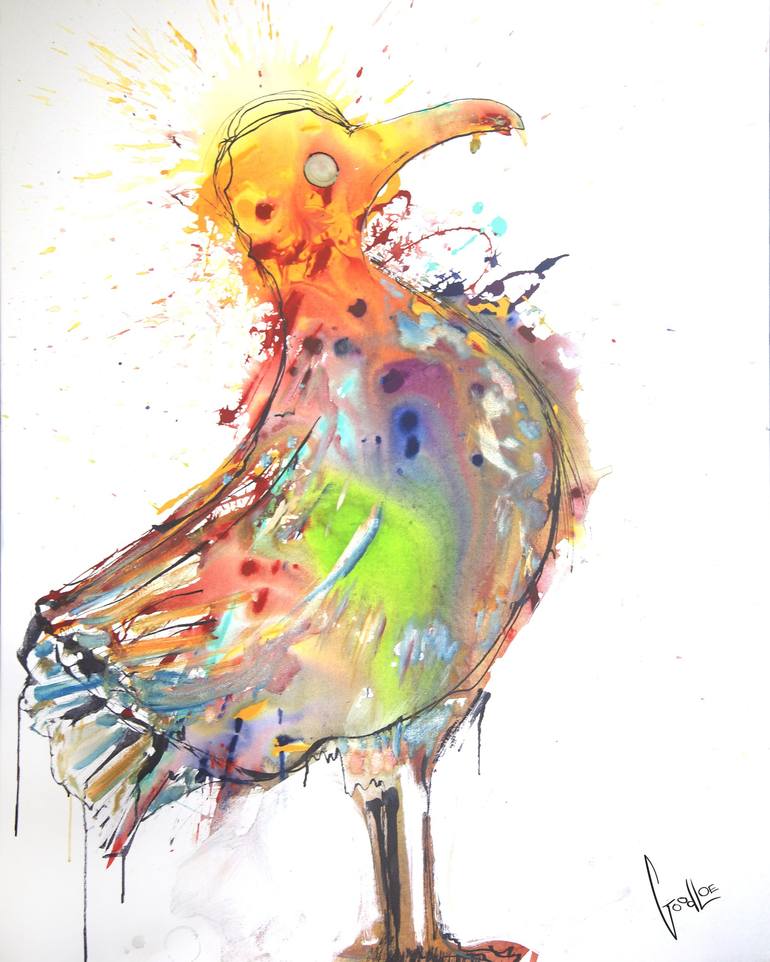 the Stone Bird Painting by Goodloe Byron | Saatchi Art