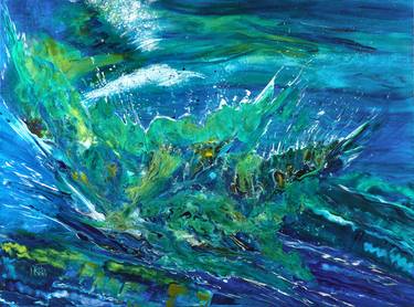 Original Abstract Expressionism Seascape Paintings by Joelle Kem Lika