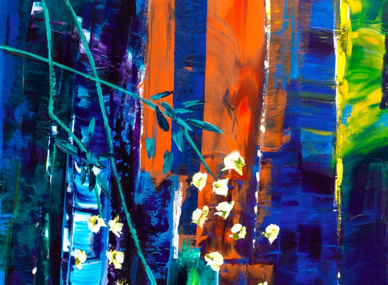 Original Abstract Landscape Painting by Joelle Kem Lika