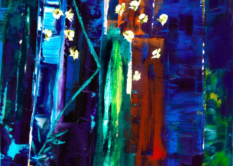 Original Abstract Landscape Painting by Joelle Kem Lika