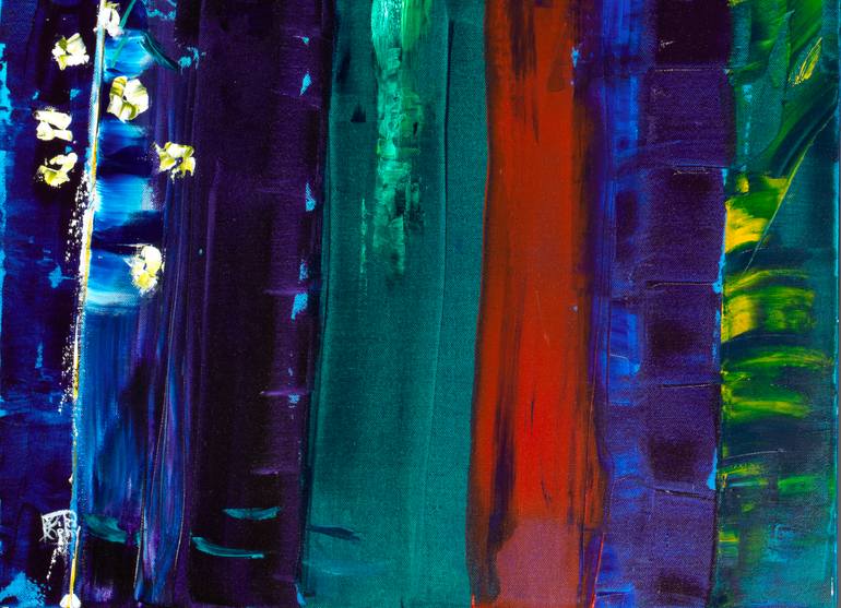 Original Abstract Landscape Painting by Joelle Kem Lika