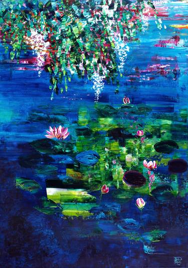 Original Impressionism Floral Paintings by Joelle Kem Lika