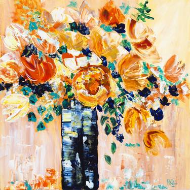 Original Floral Paintings by Joelle Kem Lika