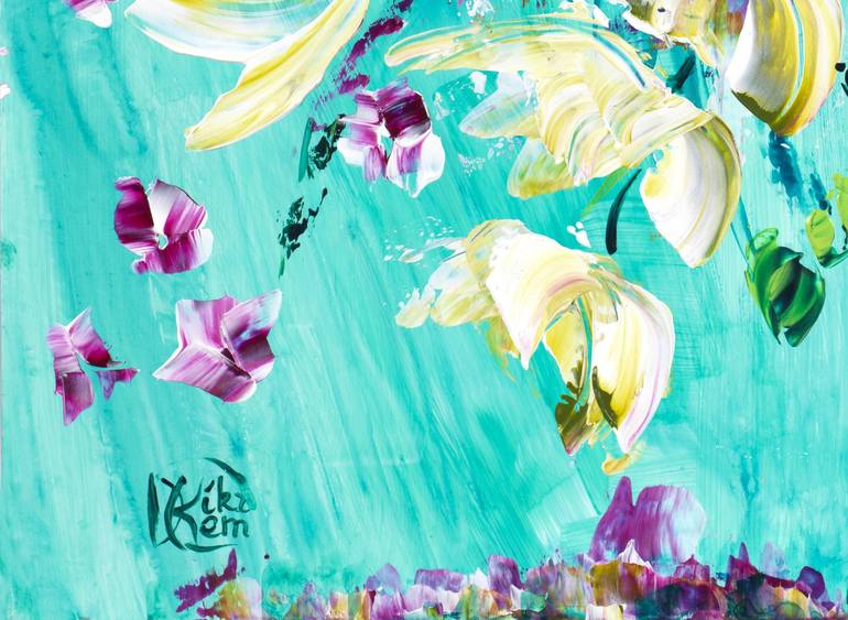 Original Floral Painting by Joelle Kem Lika