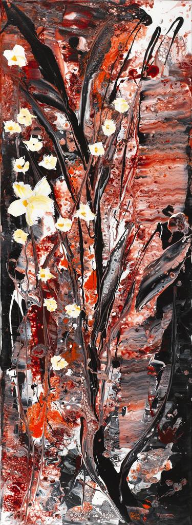 Original Abstract Expressionism Botanic Paintings by Joelle Kem Lika