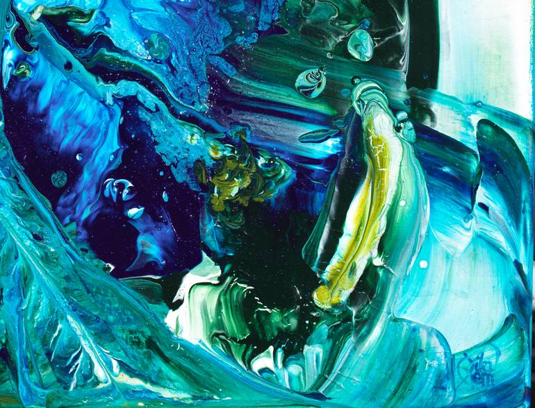 Original Abstract Expressionism Abstract Painting by Joelle Kem Lika