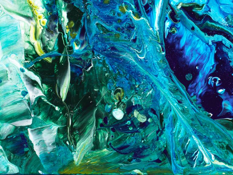 Original Abstract Expressionism Abstract Painting by Joelle Kem Lika