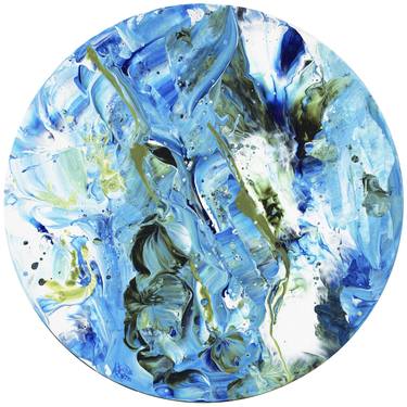 Original Abstract Seascape Painting by Joelle Kem Lika
